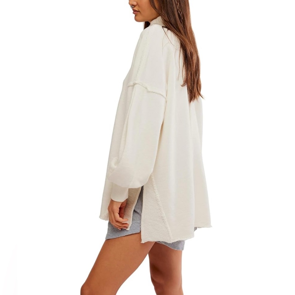 Free People Wonderful Turtleneck Top. Coconut milk - Picture 3 of 3